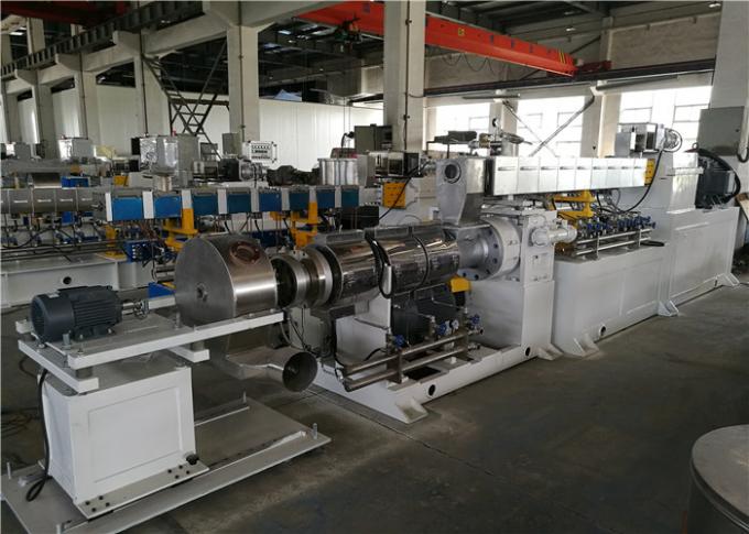 Δύο επιπέδων οριζόντια πλαστική Pelletizing μηχανή για το καλώδιο υλικό ZL75-180 PVC